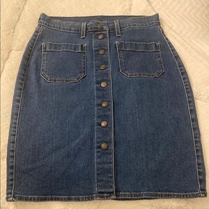 Levi's Blue Pencil Midi Skirt for Casual Work